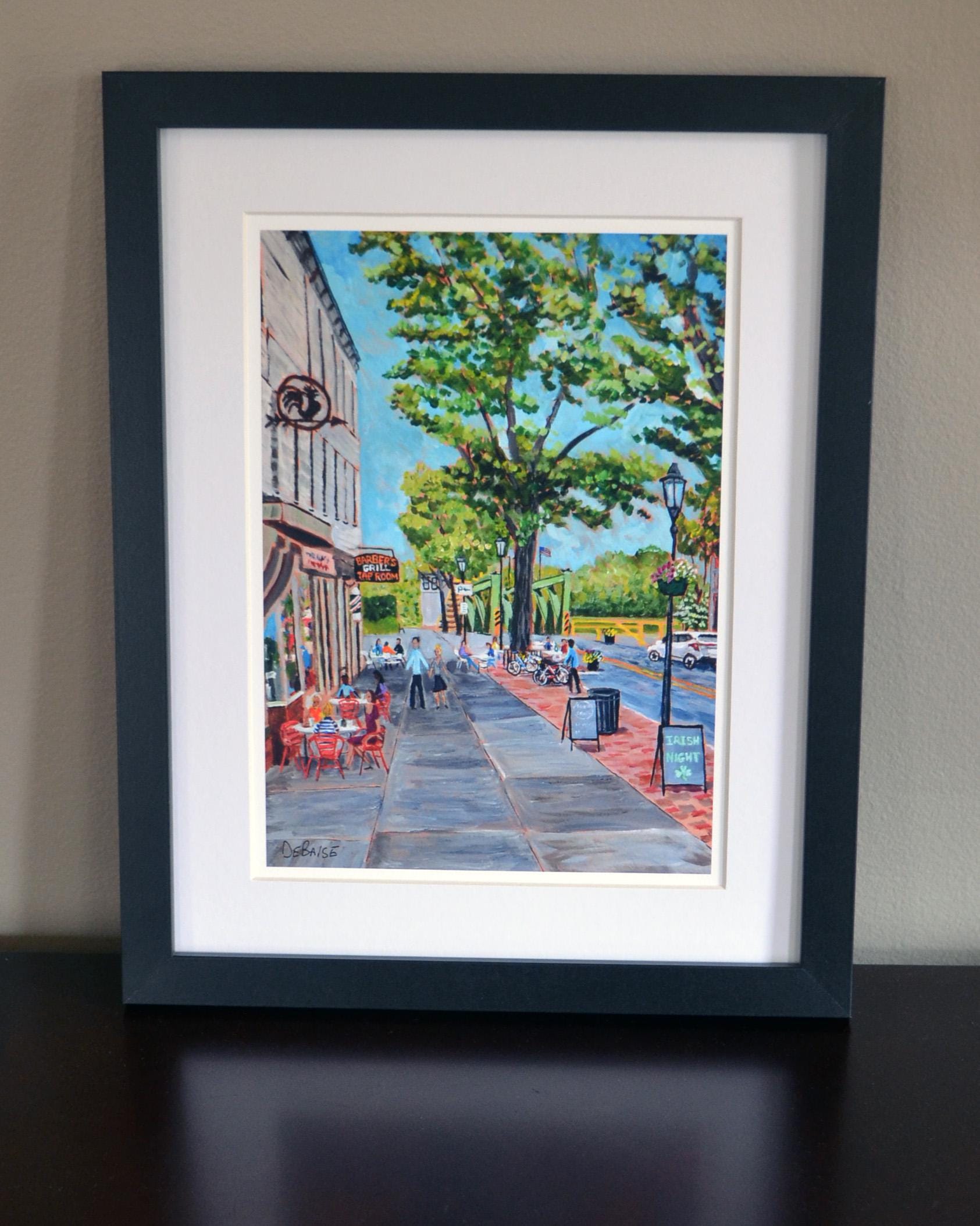 Brockport, NY - an Art Print of an Original Bix Debaise Acrylic