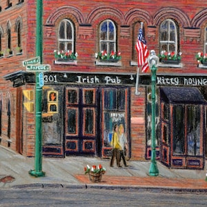 Kitty Hoynes, Syracuse - pastel drawing by Bix DeBaise