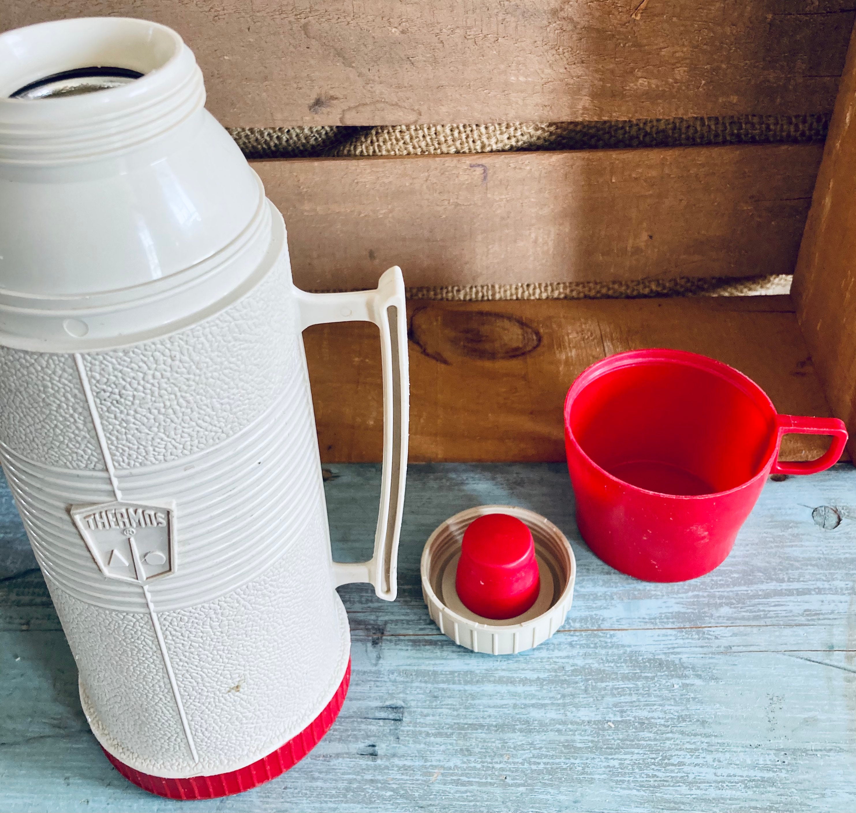 1960 Thermos Brand Pint Size Thermos Vacuum Bottle With Etsy