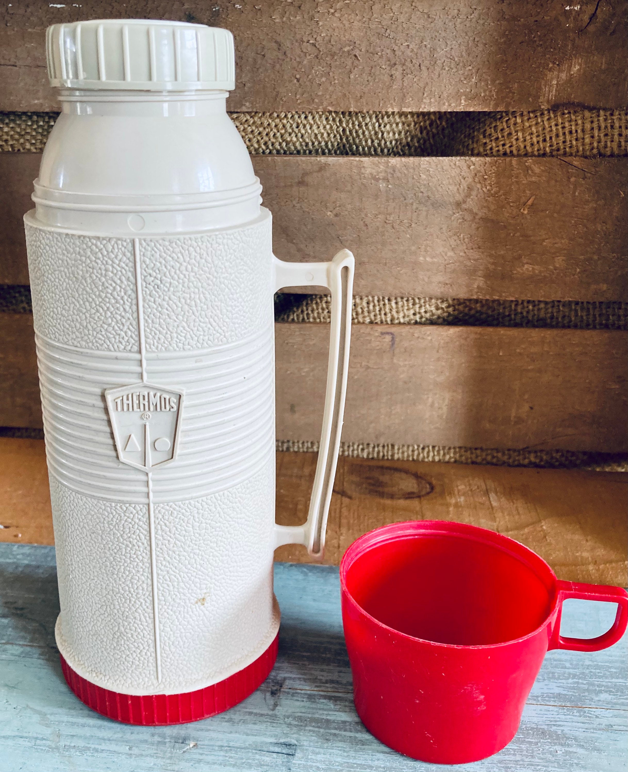 1960 Thermos Brand Pint Size Thermos Vacuum Bottle With Etsy