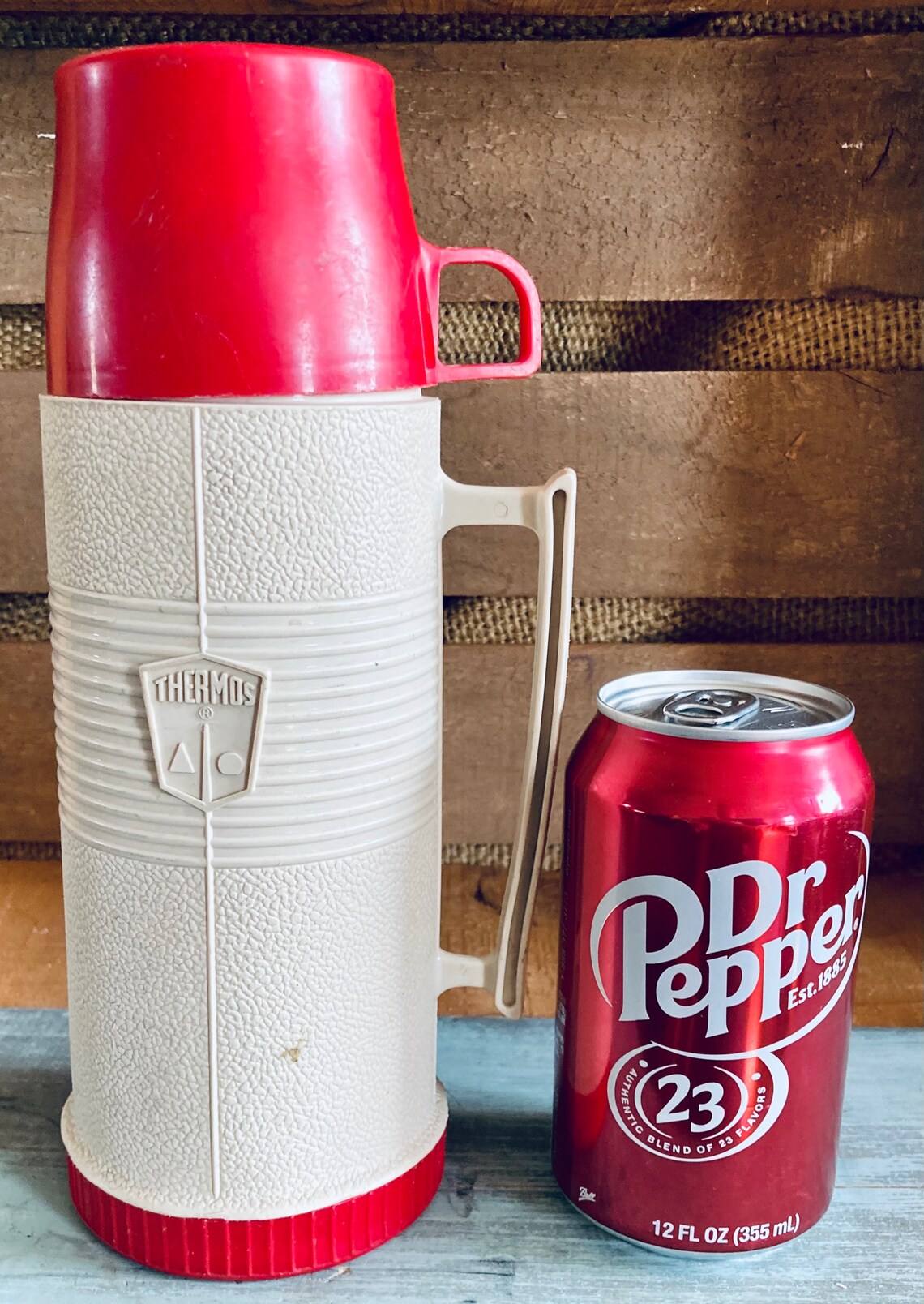 1960 Thermos Brand Pint Size Thermos Vacuum Bottle With Etsy