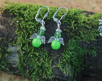 Boucles d’oreilles Angel mini vert