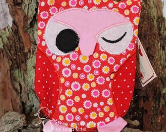 Purse owl red / pink