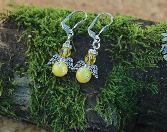 Earrings Angel Mini Yellow