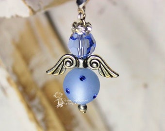 Chains -or keychain angel sky blue