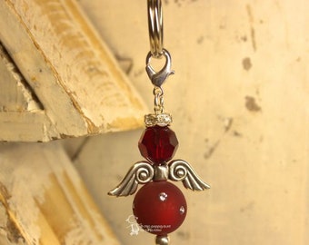 Chains -or keychain angel wine red