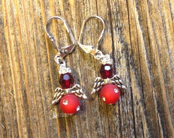 Earrings Angel Red