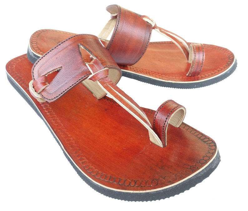 Women Biblical Leather Sandals Handmade Ladies Sandal Brown - Etsy