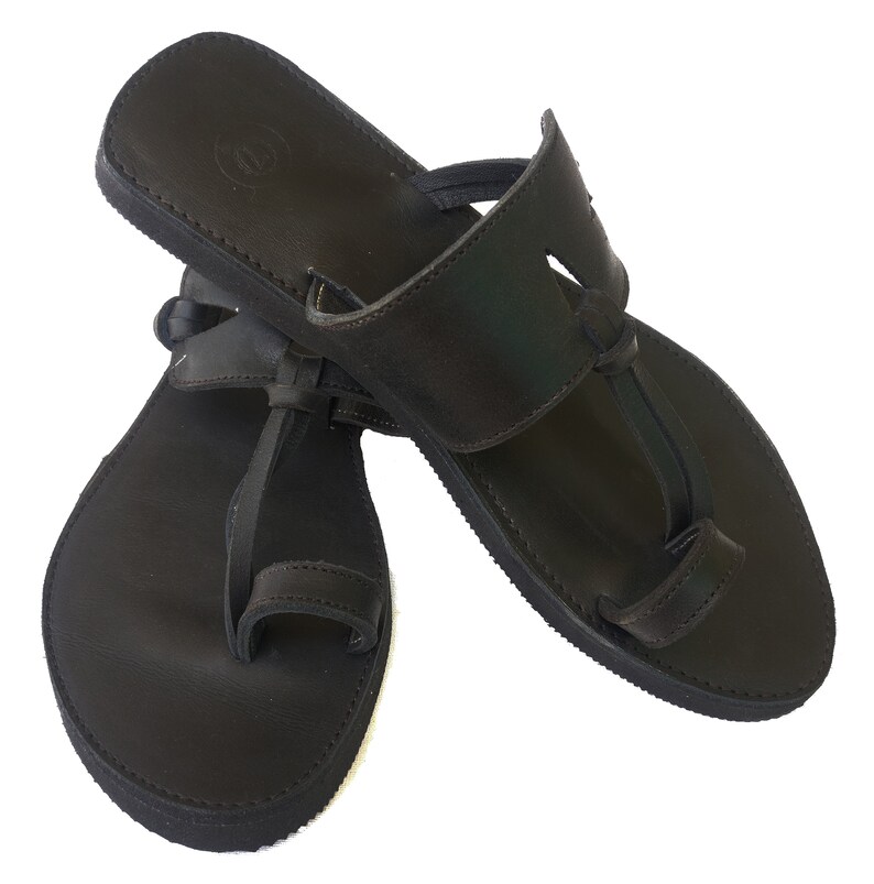 Women Biblical Leather Sandals Handmade Ladies Black Sandal - Etsy
