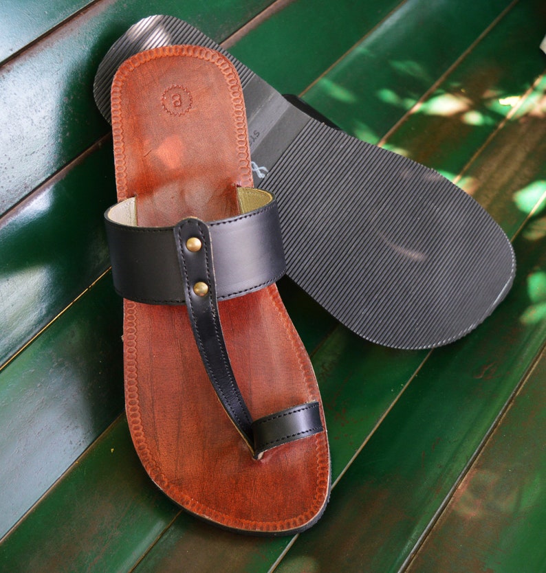 Handmade Men Leather Sandals Handcrafted Gents Christian Etsy