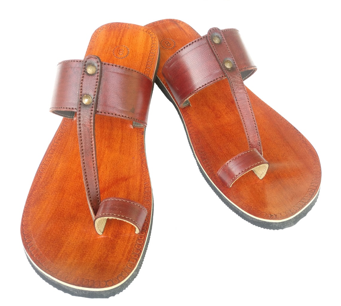 Handmade Men Leather Sandals Handcrafted Gents Christian Etsy