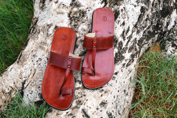etsy mens leather sandals