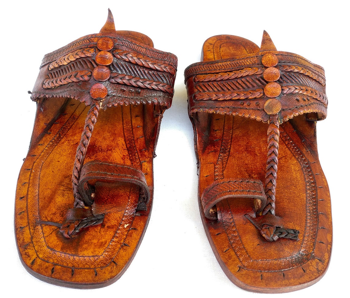 Unisex Hippie Indian Water Buffalo Jesus Sandals 100 % Leather | Etsy