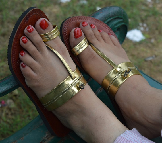 Buy Women Gold Party Sandals Online