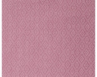 Cotton fine pattern half-print in wild rose