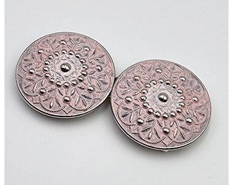 Dirndlschließe aus Metall rosa 70mm/35mm