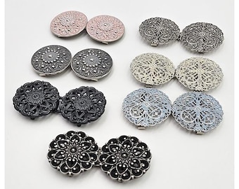 Dirndlschließe aus Metall verschiedene Farben