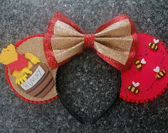 Winnie The Pooh Inspired Minnie Mouse Ears