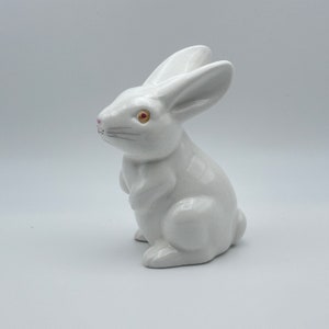 Sweet vintage white bunny figurine  Takahashi Japan 1960s