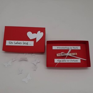 Geldgeschenkbox Hochzeit Schmetterlinge Bild 2