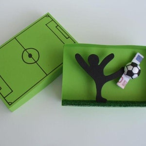 Geldgeschenkbox Fußball, Geburtstag, Kindergeburtstag