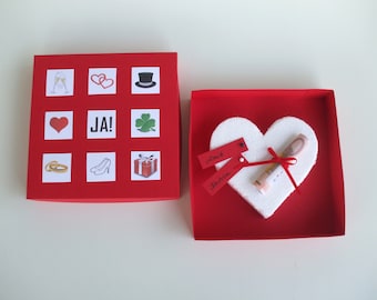 Geldgeschenkbox "Hochzeit im Quadrat", Hochzeit, Trauung