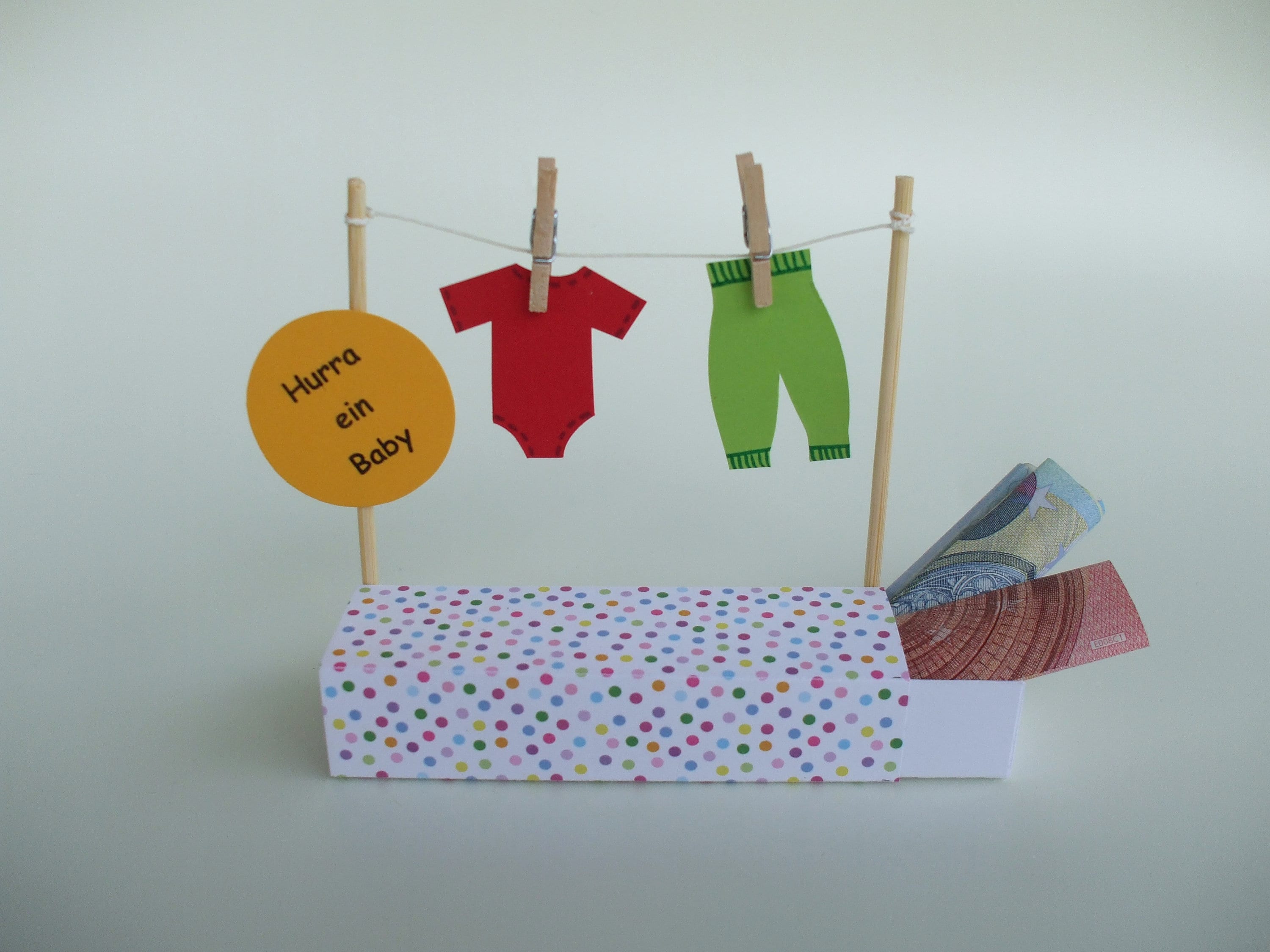 Geldgeschenk Baby Wäscheleine Geburt Taufe Etsy