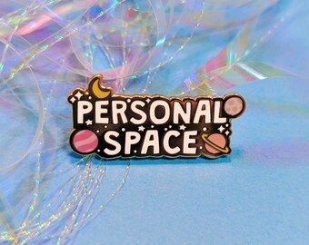 Personal Space Enamel Pin Badge, Space Gifts, Funny Gifts, Mental Health