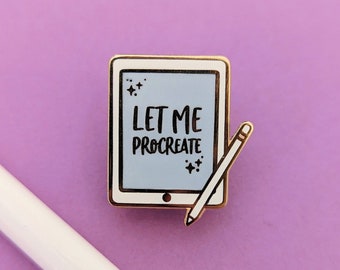Procreate Enamel Pin, Artists Gifts, Digital Artists, Creative Gifts, Graphic Designer, Business Owner Gift
