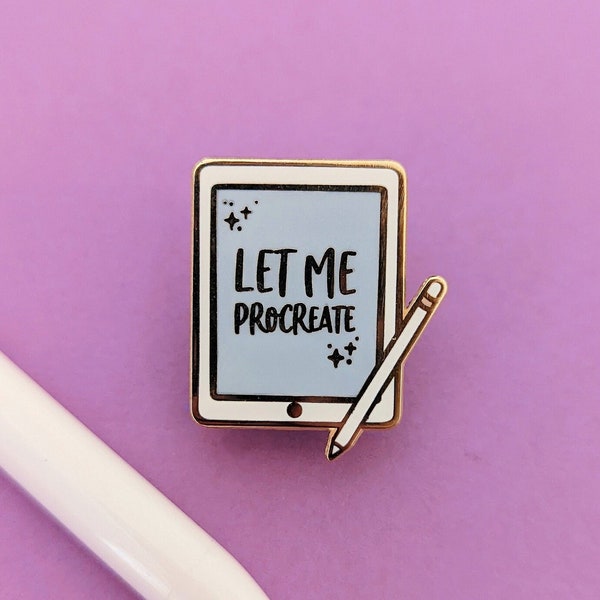 Procreate Enamel Pin, Artists Gifts, Digital Artists, Creative Gifts, Graphic Designer, Business Owner Gift