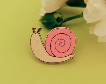 Snail Enamel Pin | Snail Pin | Snail Jewellery | Snail Gifts | Snail Enamel Pins