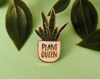 Plant Queen Enamel Pin, Plant Lover, Plant Gifts, Gardener, Plant Lady, Gifts for Mum