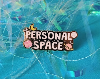 Personal Space Enamel Pin Badge, Space Gifts, Funny Gifts, Mental Health