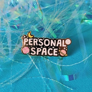 Personal Space Enamel Pin Badge, Space Gifts, Funny Gifts, Mental Health