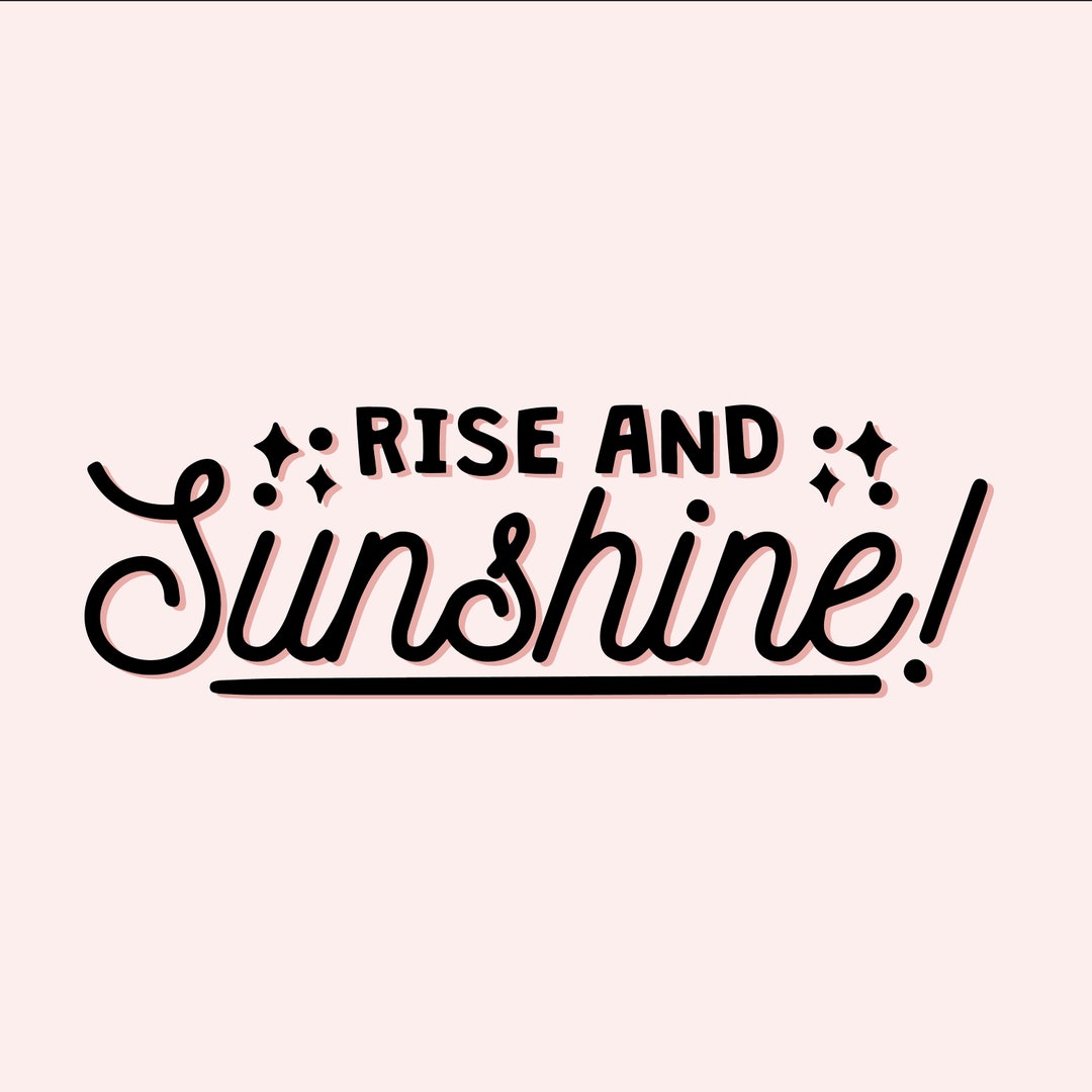 Final Rise Decal Rise and Sunshine Mirror Decal: Black Matte Vinyl Sticker - Etsy