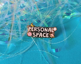 Personal Space Enamel Pin Badge, Space Gifts, Funny Gifts, Mental Health