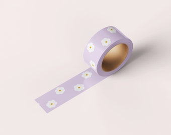 Purple Flower Washi Tape | Floral Washi Tape | Nature Washi Tape | Wildlife Tape