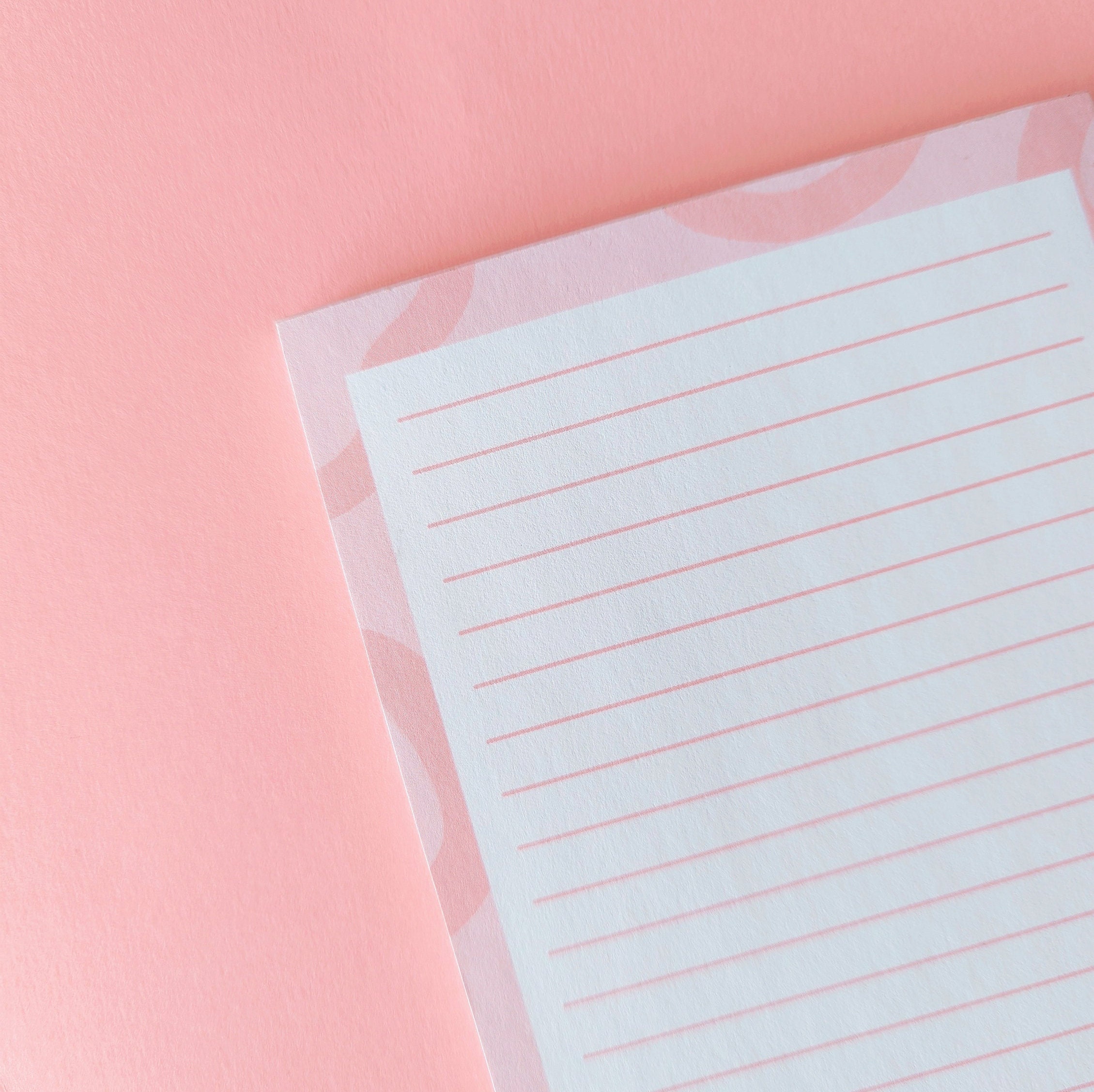 Pink Swirl A6 Notepad | to Do List | Memo Pad | Journal - Etsy