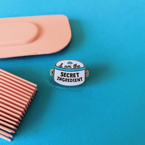 Secret Ingredient Enamel Pin Badge, Chef Gifts, Cooking Gifts, Foodie, Positive Affirmation image 4