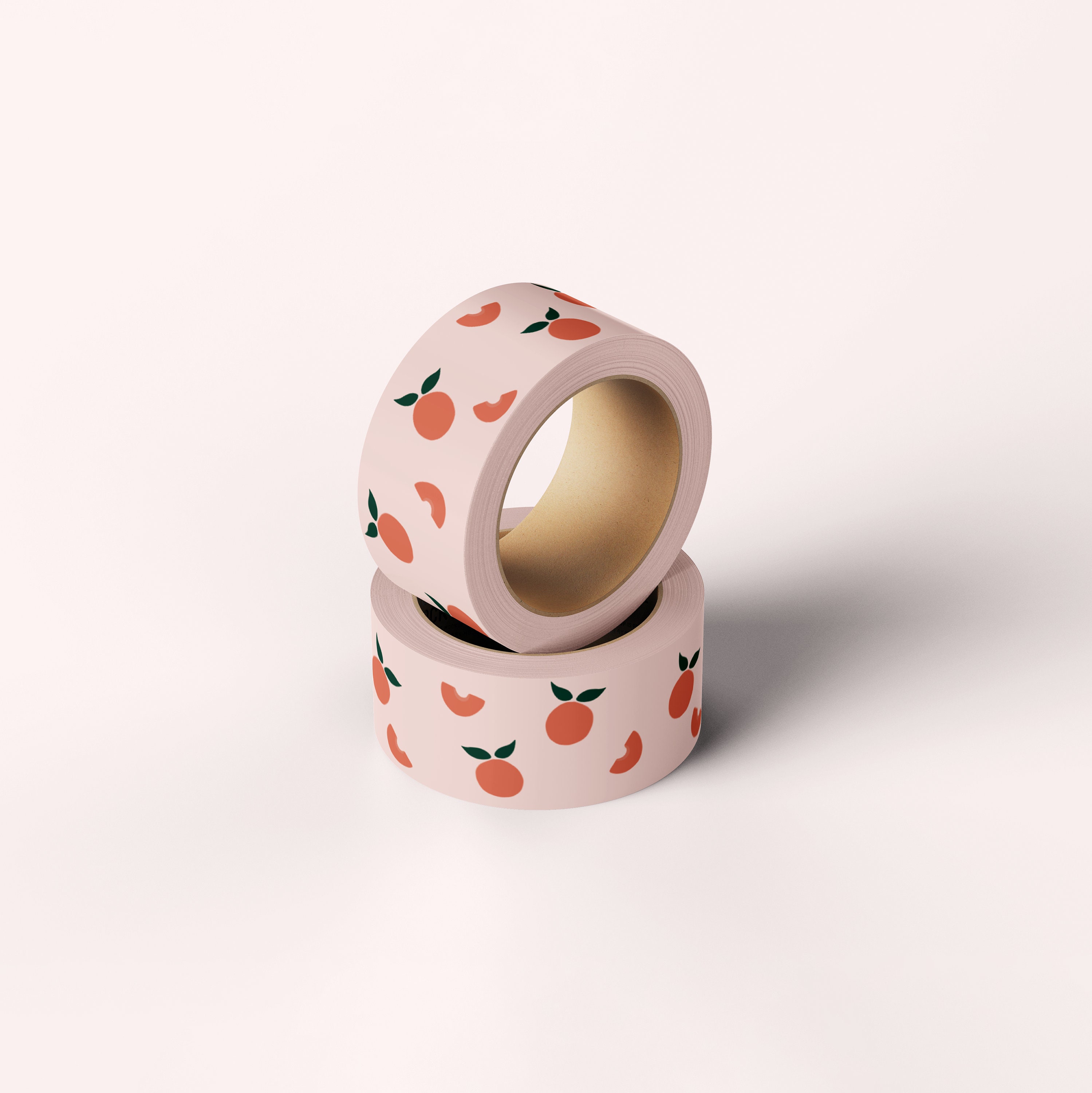 Peach Washi Tape Set 10 Rolls 2meters , Various Widths Pink Masking Tape