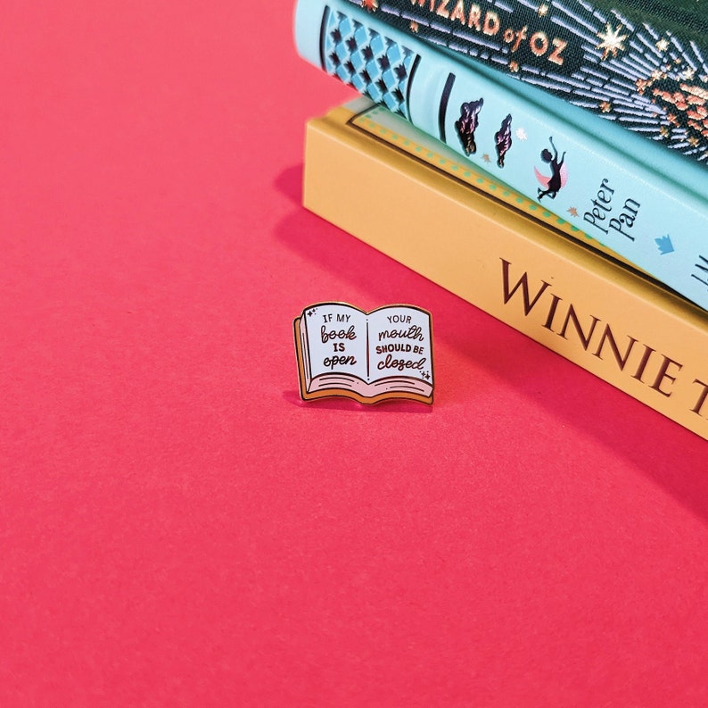 Book Enamel Pin Badge, Gifts For Readers, Bookish Gifts, Book Lovers, Bookworm image 5