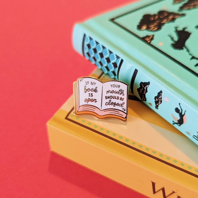 Book Enamel Pin Badge, Gifts For Readers, Bookish Gifts, Book Lovers, Bookworm image 8