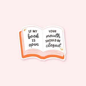 Book Reader Sticker, Stickers for Book Worms, Gifts for Readers