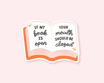 Book Reader Sticker, Stickers for Book Worms, Gifts for Readers