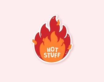 Hot Stuff vlamsticker