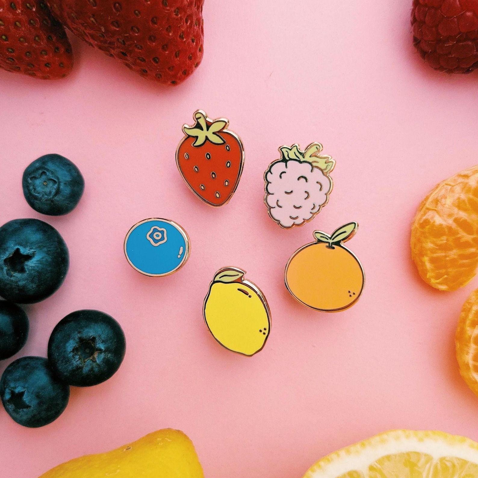 Fruit Enamel Pins, Foodie Gifts, Filler Pins, Cottagecore, Summer ...