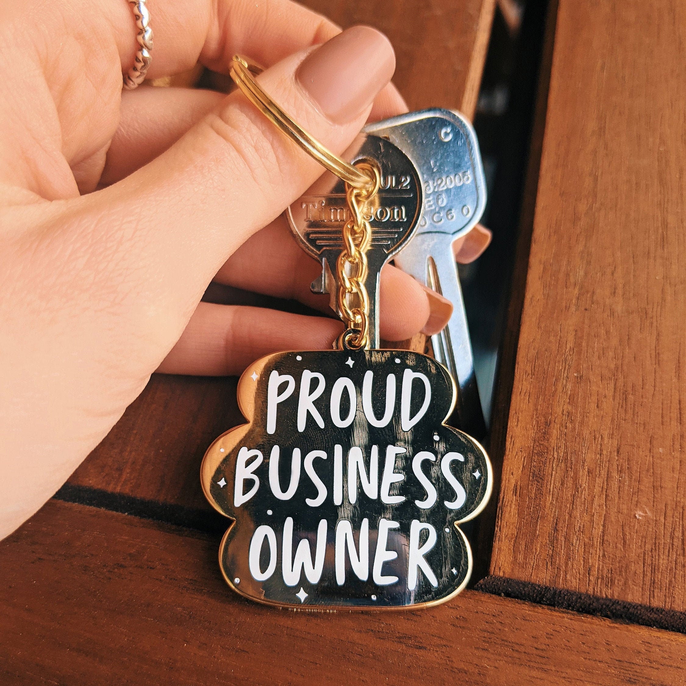 Proud Business Owner Enamel Keyring Gifts for Business Etsy