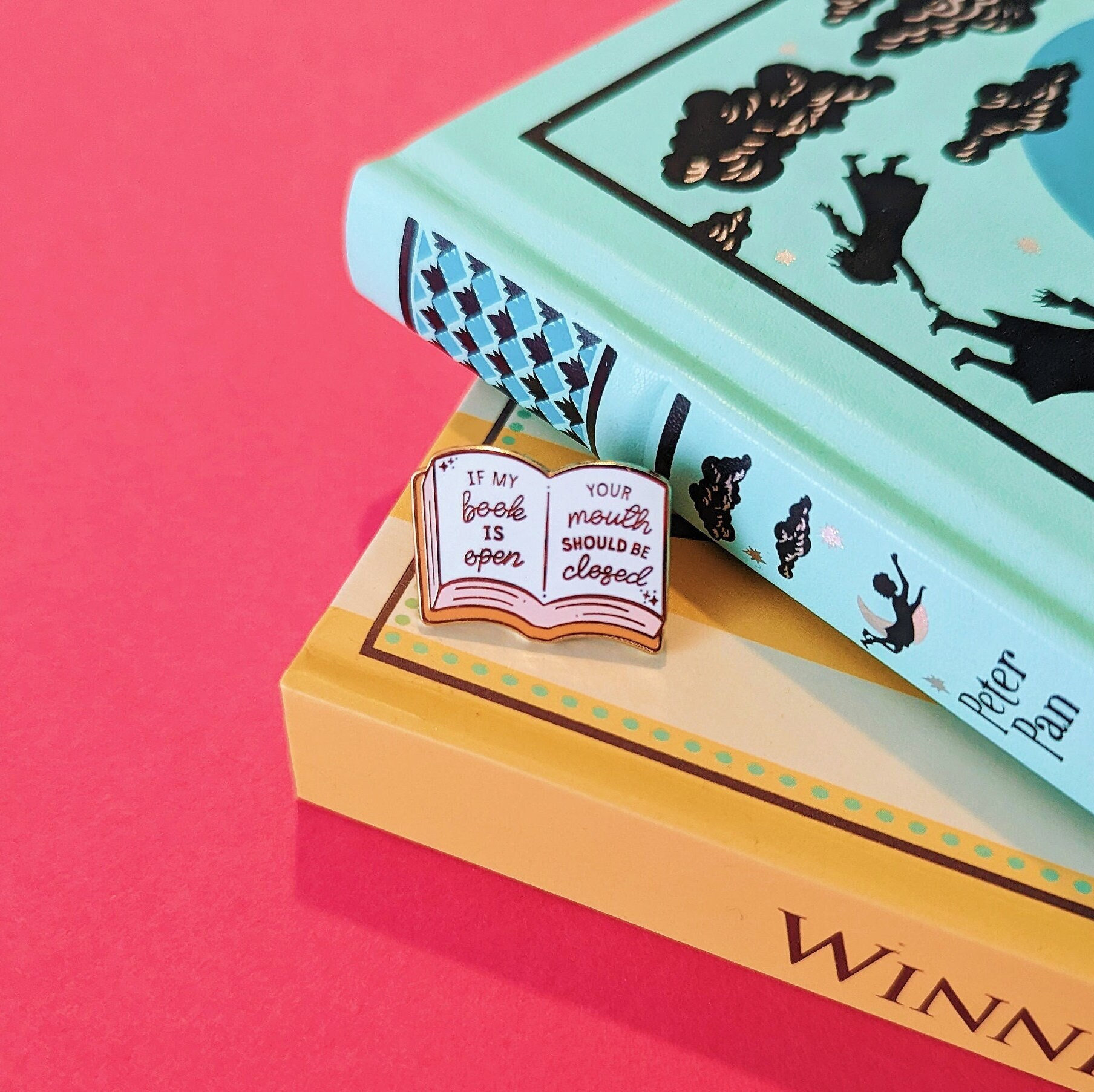 Book Enamel Pin Badge, Gifts For Book Lovers, Bookish Gifts, Book Lovers, Book Pins