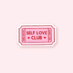 Self Love Club sterben geschnitten Vinyl Aufkleber