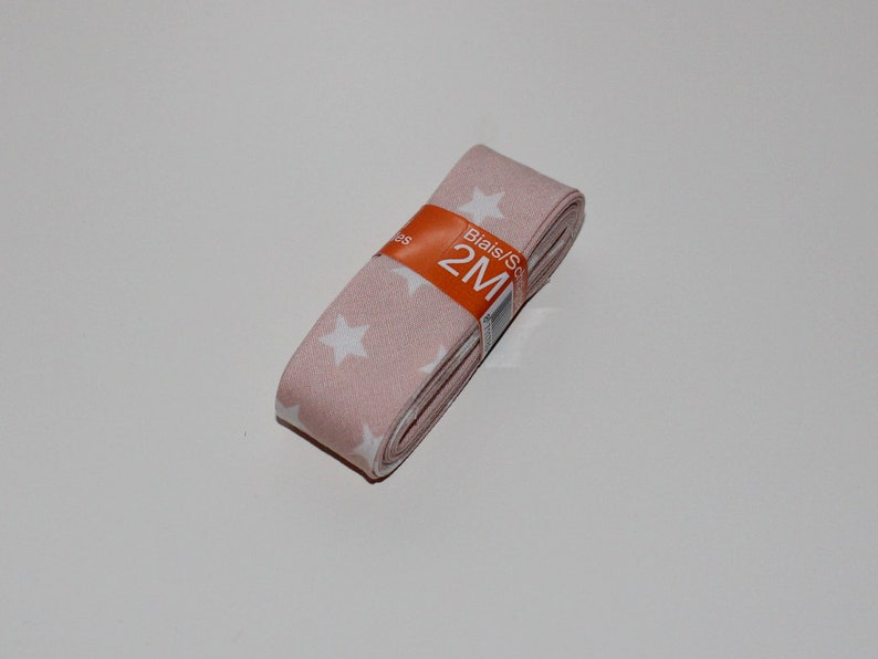 0.89 EUR1 m 2 m slanted band STERNE-VINTAGE ROSAwhite